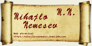 Mihajlo Nemešev vizit kartica